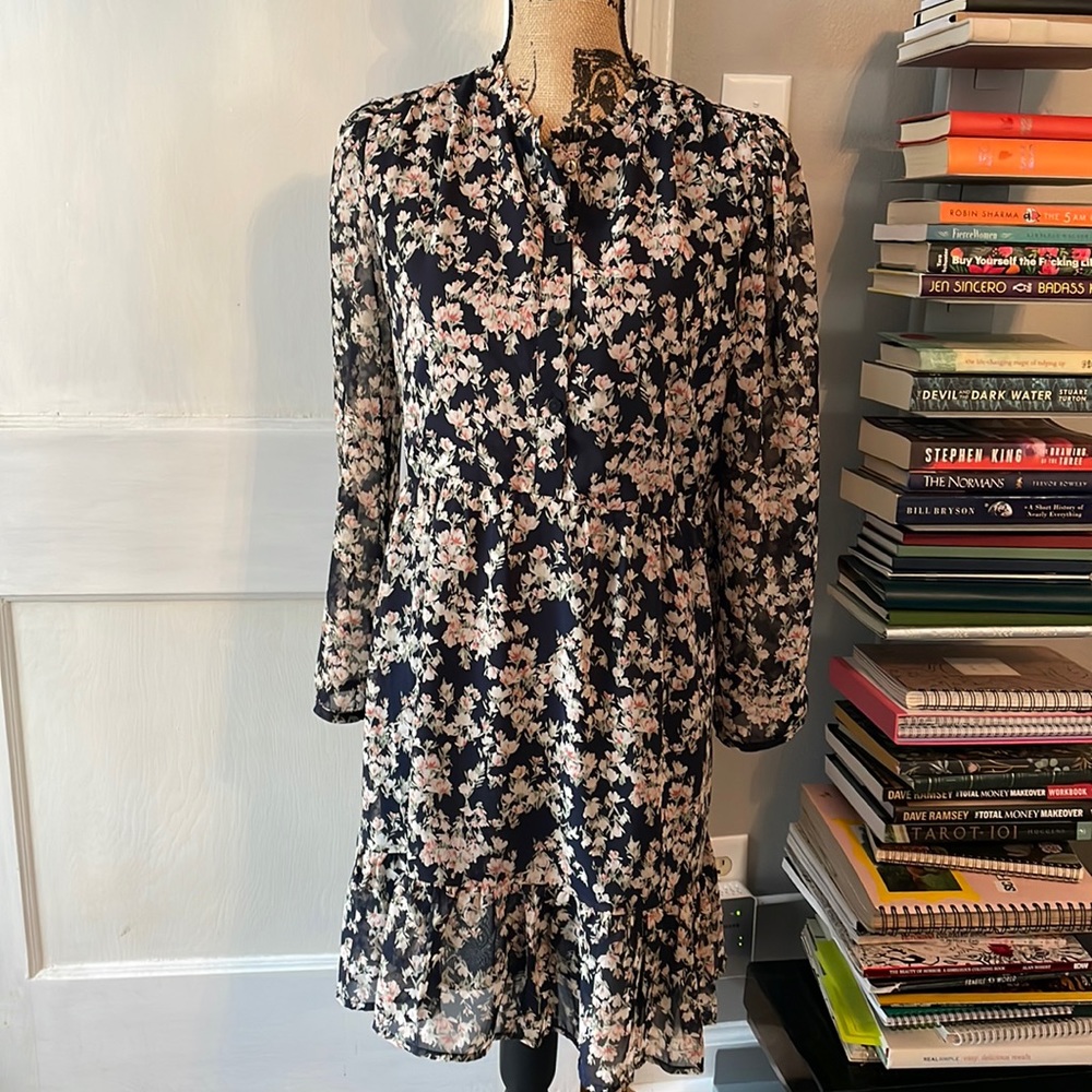 Dress forum L floral blousy dress lined